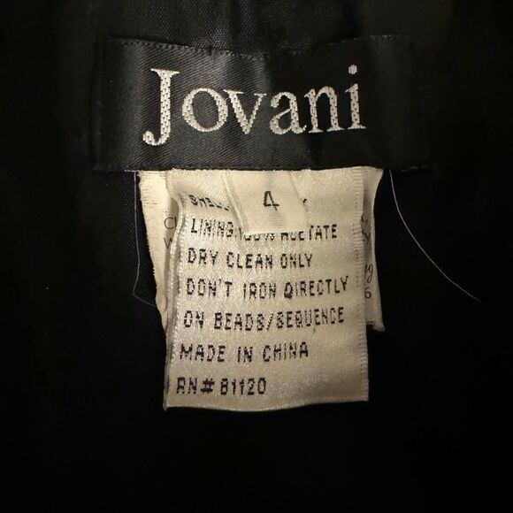 Jovani Black Silk Gathered Strapless Gown Dress - Picture 6 of 8